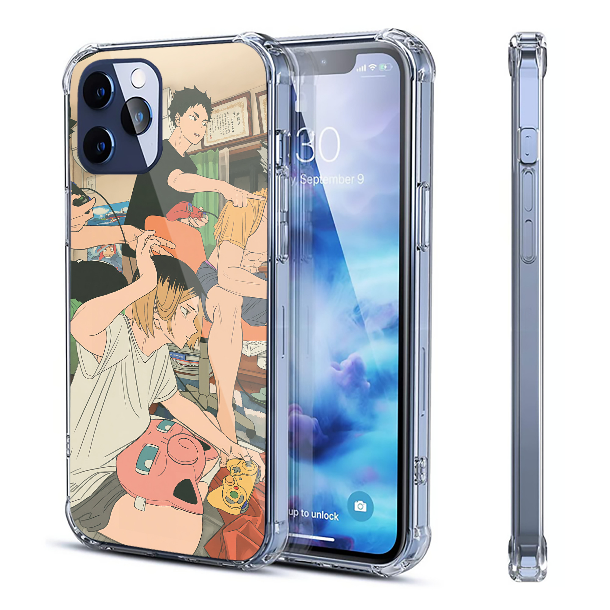 （画像用） ハイキュー!! Haikyu!! 【iPhone 12シリーズ対応】透明スマホケース（クリアソフトケース）